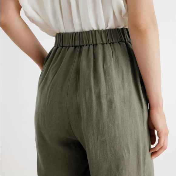 Linen cropped pants - Picture 5 of 7